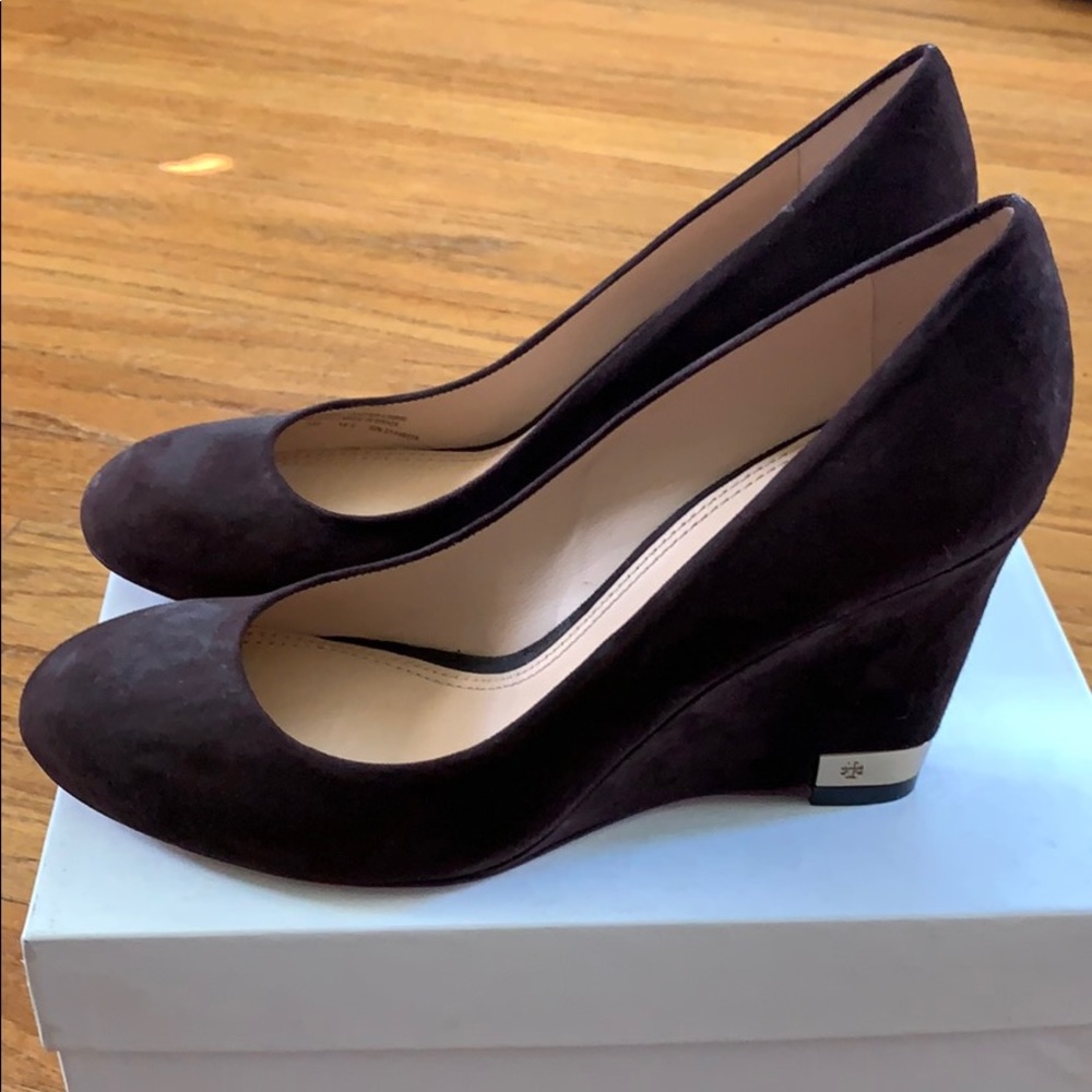 Tory Burch suede wedges